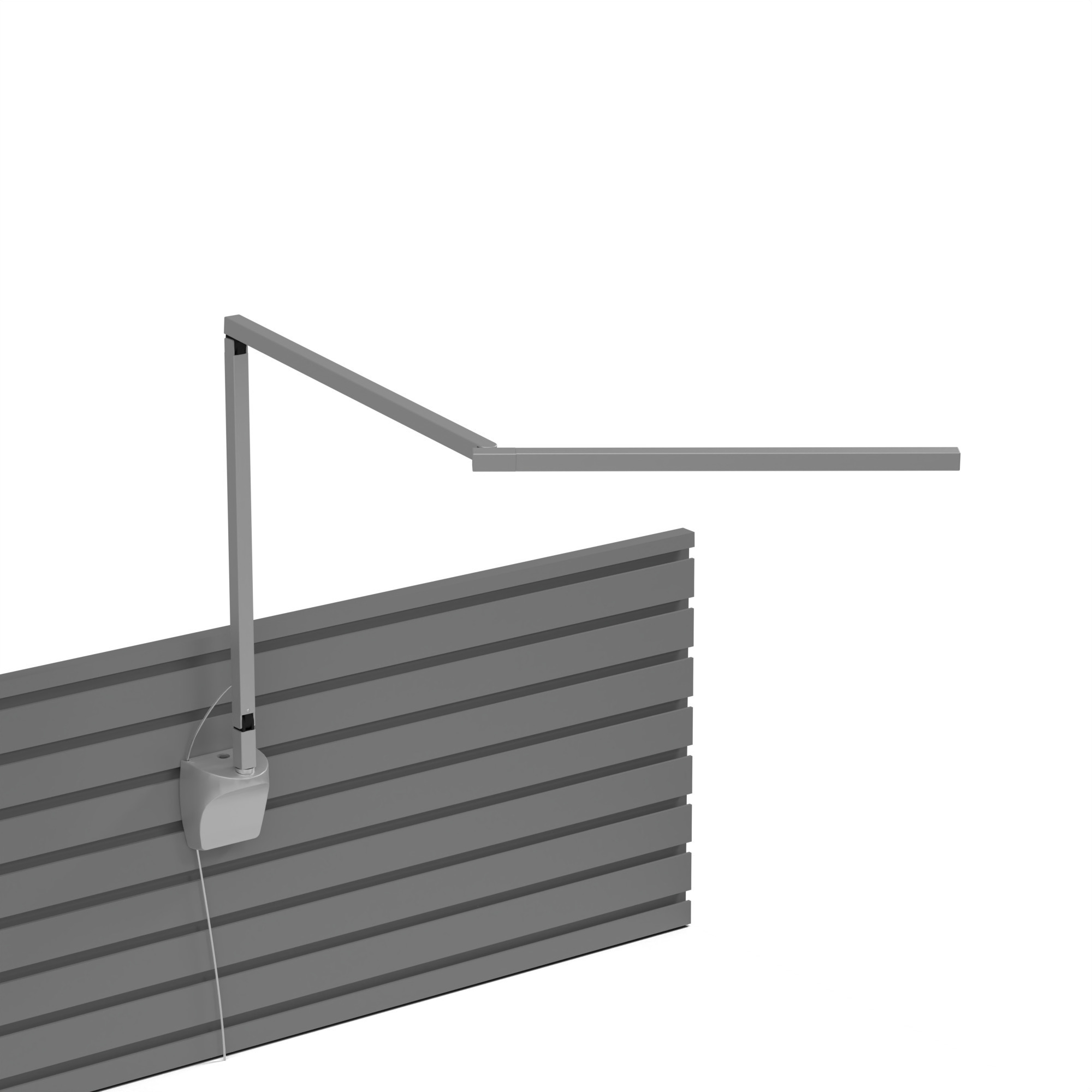 Z-Bar Mini PRO Gen 4 Slatwall Mount Desk Lamp Wall Light in Silver